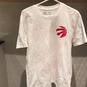 Men’s medium OVO X Raptors 2015 white and red tee shirt